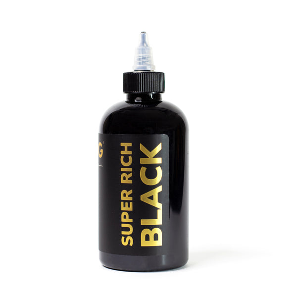 Rich Black (Darkest) Tattoo Ink - 8oz